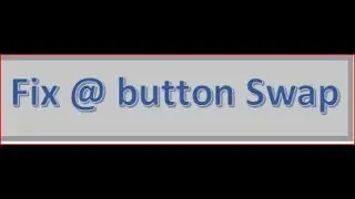 How  to fix your @ Button and \ Button which not working properly on Windows 10