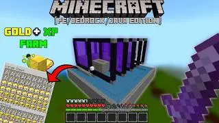 How To Make a GOLD FARM In Minecraft [ PE/Bedrock/JAVA ] Edition 1.21