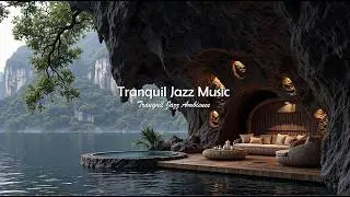Healing Lakeside Ambience With Tranquil Jazz Music | Soothing Jazz With Nature Therapy For Relaxing