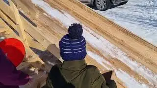 Горка для детеи из дерева