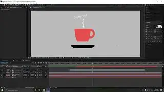 Cup Filling With Coffee Animation FX! After Effects Tutorial #PunTech