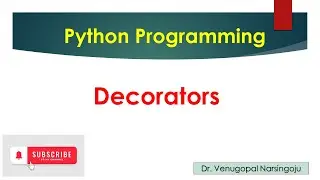 Decorators | Python | Venugopal Narsingoju