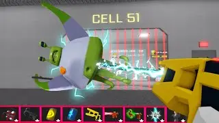Play with ITEMS in ALIEN BARRY'S PRISON RUN! HARD MODE #Roblox #obby
