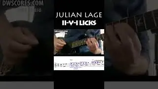 NEIGHBOR TONES pattern lick over II V I by Julian Lage