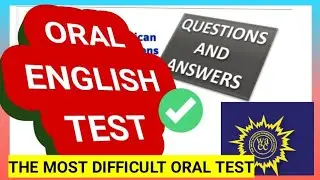 NOVDEC 2021 - ORAL ENGLISH TEST (ONLY LEGENDS CAN SCORE 40 PLUS)