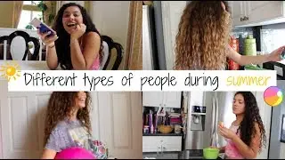 DIFFERENT TYPES OF PEOPLE DURING SUMMER WITH LIA || Madixoxo
