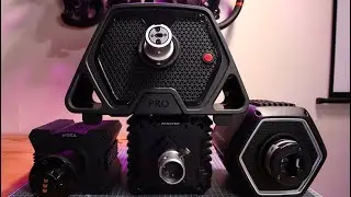 Thrustmaster T818 vs. Fanatec CSL DD vs. Logitech G PRO Racing vs. Moza R9, SIZE Comparison!