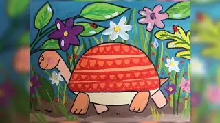 Уроки рисования/ drawing lesson. Рисуем черепаху. Возраст 4-6