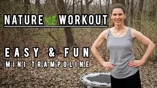 EASY & FUN Mini Trampoline Christian Women's 🦋 Nature Workout // YOU CAN DO IT 💪