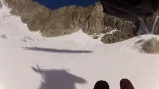 Speedriding with Swing Mirage. Pointe Helbronner.  Dez. 2016