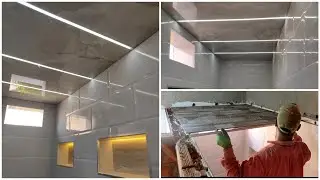 تعلم عمل سراميك في السقف مع لاد بروفايل