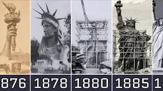 🗽Statue of Liberty Construction Through the Years