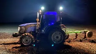 Нічна оранка під картоплю на 30см. За скільки часу виорю 0,5 га? Ловол 504 плуг 3х25
