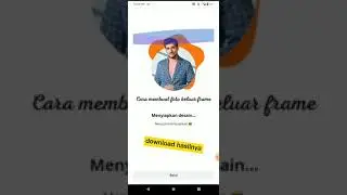Cara membuat foto keluar dari frame