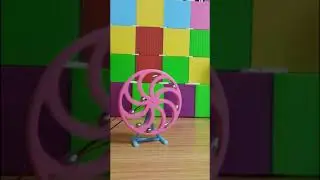 😃 3D PRINTED DAVINCI PERPETUAL MOTION WHEEL.