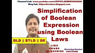 Simplification of Boolean Expression ||  Simplify the given Boolean expression Using Boolean Algebra