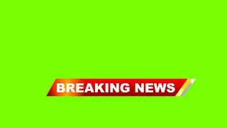 Breaking News Templet LowerTird Green screen
