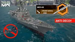 MICA-M New Anti-Decoy Anti-aircraft Missile - Modern Warships Alpha Test 