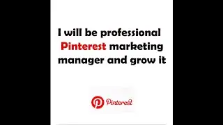 I will be professional pinterest marketing manager and grow it