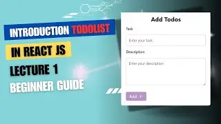 React JS To-Do List Tutorial | Introduction & Setup | Lecture 1