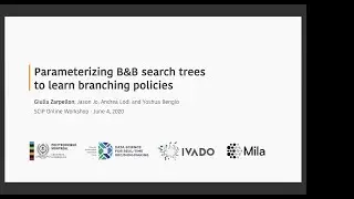 Parameterizing branch-and-bound search trees to learn branching policies