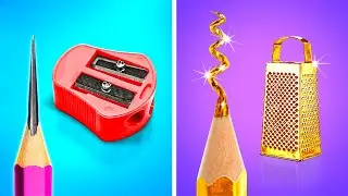 COOLE MAL-HACKS UND DIYs || SCHÜLER vs. LEHRER KUNST-CHALLENGE