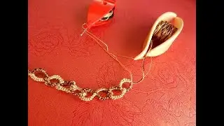 МК: цепочка фриволите interlocking split rings