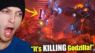 GODZILLA vs Titan CAMERAMAN x Titan SPEAKERMAN! (Reaction)