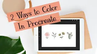 Coloring in Procreate: 2 ways to color your doodles, drawings or stamps