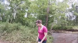 Paula gets wet feet!