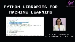 Python Libraries for Machie Learning | numpy, pandas, matplotlib, sklearn (Scikit-Learn)
