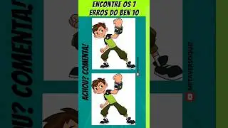 👽 Jogo dos 7 Erros do Ben 10 - Nível Difícil 🧠 #quiz #shorts #fyp