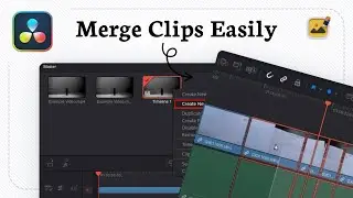 How to merge clips in DaVinci Resolve (Footage Combine)