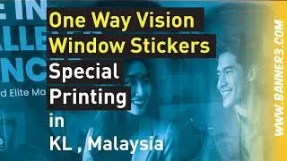 One Way Vision Sticker Printing In KL Selangor Malaysia #onewayvision #windowsticker #malaysia