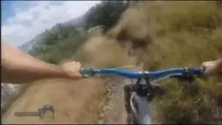 Вело спорт: Спуск с горы на горном велосипеде 2014