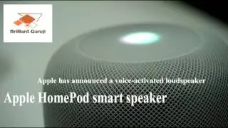Apple has announced a voice activated loudspeaker#Apple reveals HomePod smart speaker(2017)