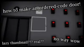 how to make an ordered-code door in build mode! | tutorial