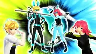 Miraculous ☆ Rabbit Noir Transformations (Adrien & Alix) 「FANMADE」