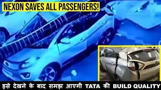 Tata Nexon Build Quality | Tata Nexon pole accident | Tata Accident Nexon | nexon safety| Sumit