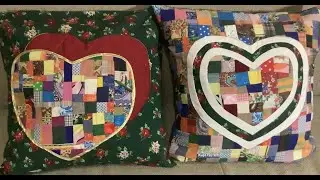 A wonderful way to use up small sewing scraps! Patchwork idea for the New Year and Christmas.