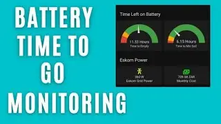 Monitoring Battery 'Time To Go' on Solar Systems or Inverter Systems (How to Calculate and Display)
