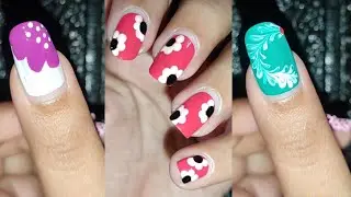 4 Beautiful nail art design 💅💅Easy DIY nail art just using household items❤❤❤