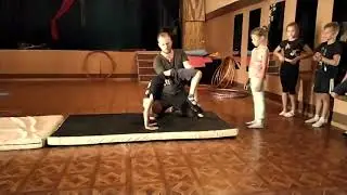 Мои тренировки акробатика с детками