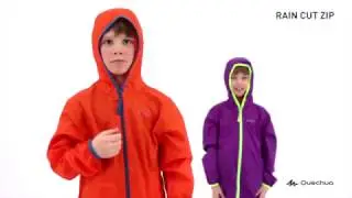 КУРТКА  ДОЖДЕВИК RAIN CUT ZIP ДЕТ  QUECHUA