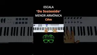 Escala Do Sostenido Menor Armónica #piano #acordes #teclado #armonia #escalamayor #keyboard