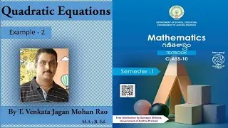 Quadratic equations Example 2