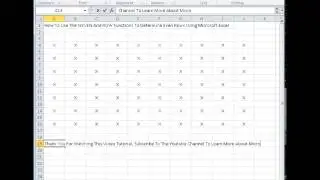 00165 - How To Use The ISEVEN And ROW Functions To Determine Even Rows Using Microsoft Excel