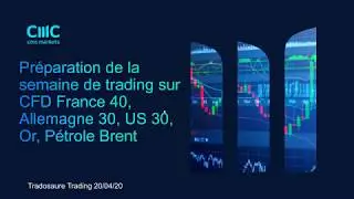 Préparation de la semaine de trading sur CFD France40, Allemagne30, US30, Brent, or [20/04/20]