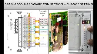 SPAM 150C | HARDWARE CONFIGURATION | HOW TO CHANGE SETTING | MOTOR PROTECTION RELAY