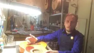 Регулировка высоты струн на советской гитаре